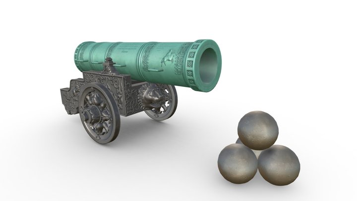 Царь-пушка 3D Model