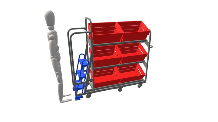 DHL Trolley S\f 3D Model