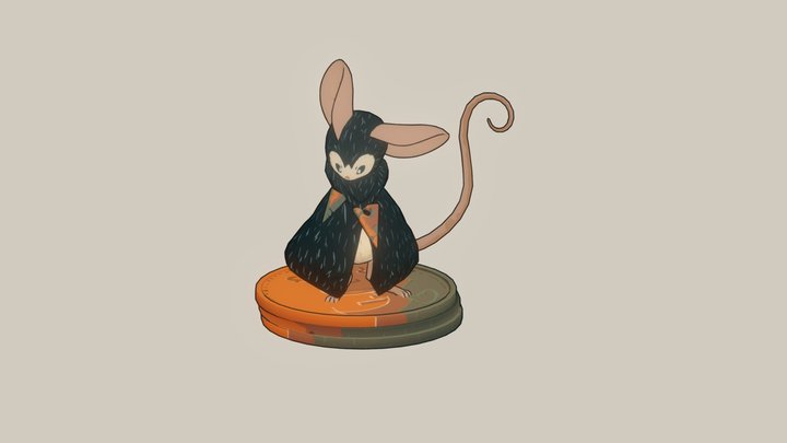 Tretiusha the Mouse 3D Model