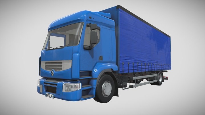 Carrier Truck Renault Premium DXI 440 3D Model
