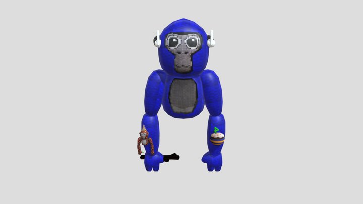 gorilla tag TGV plush 3D Model