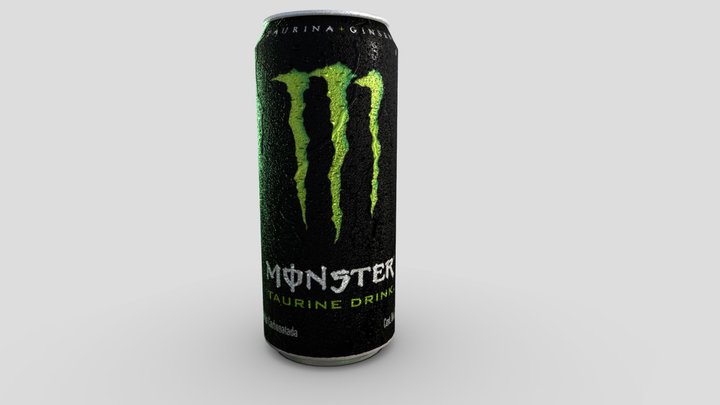 Monster energy can 3D Model