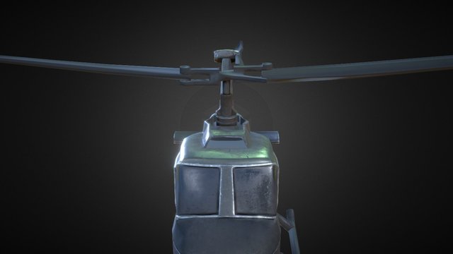 Huey Heli 3D Model