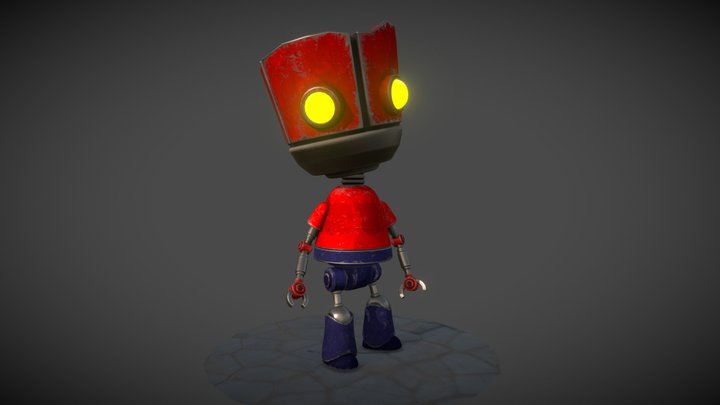 Oscar the Robot 3D Model