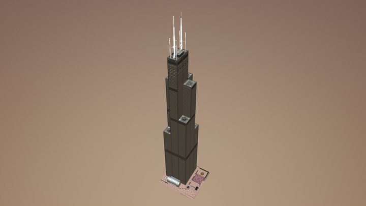 Willis Tower - Sears Tower 3D Model