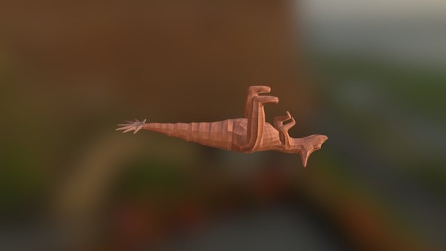 Creature Design - Lazy Predator 3D Model