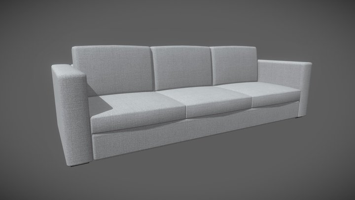 Fabric Sofa 3D Model