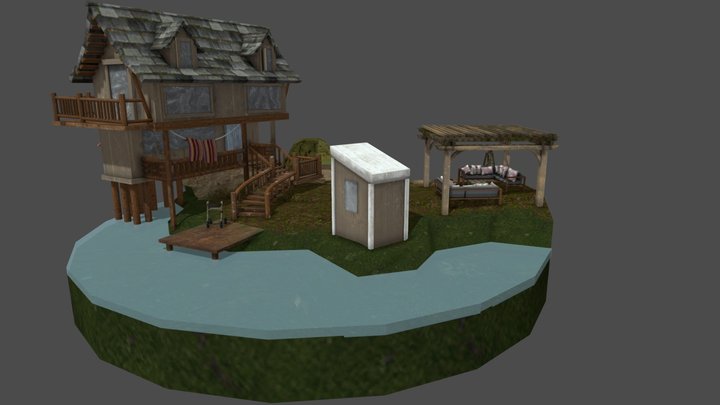 DAE Diorama - Grandma's House 3D Model