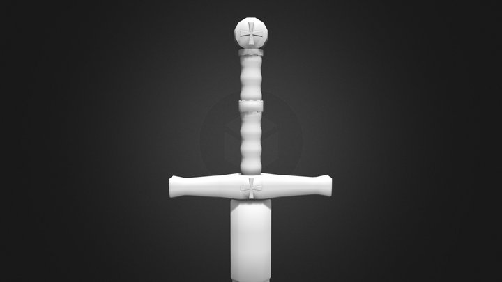 Crusader Sword 3D Model