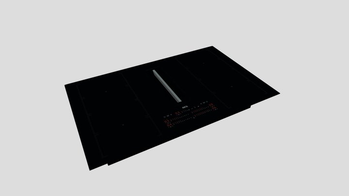 Induction plate with air intake 3D Model