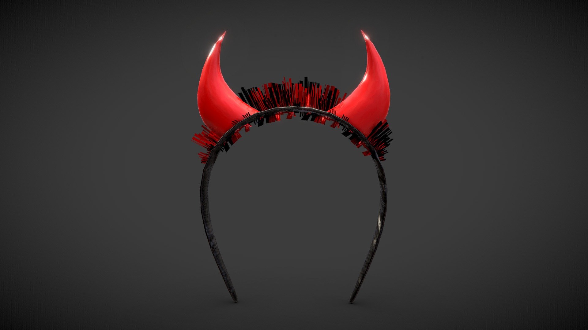 Devil Headband low poly Buy Royalty Free 3D model by Karolina