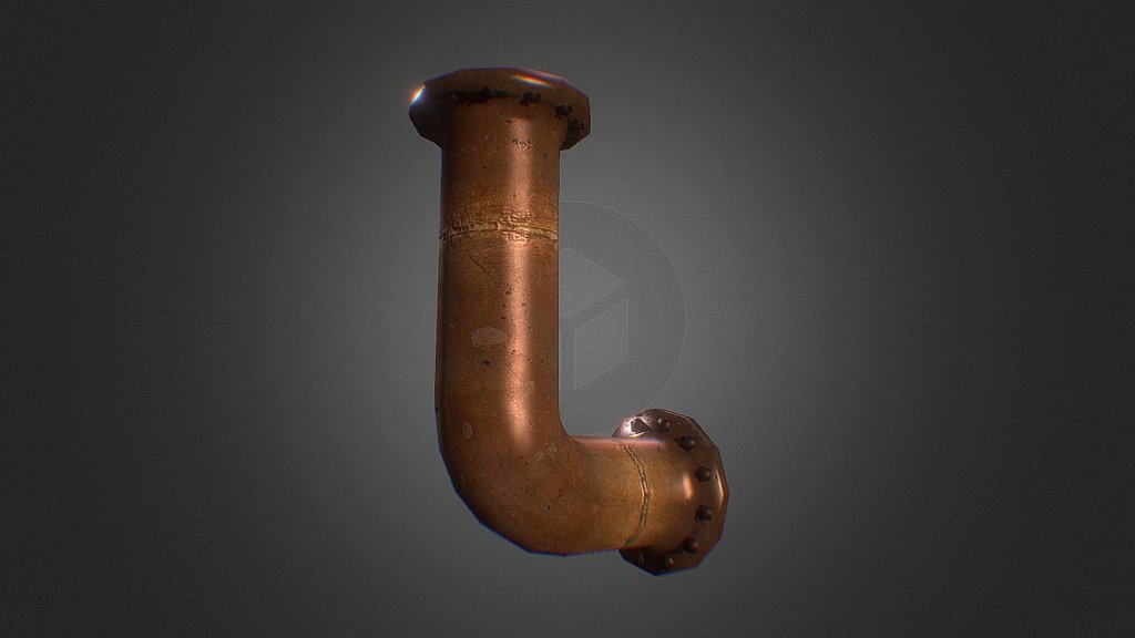Curved Pipe 3D model by [b64430e] Sketchfab