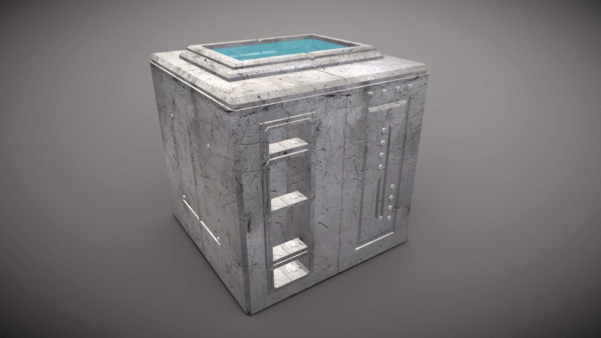 Metal Cargo Storage Crate - Buy Royalty Free 3D model by riach [b64430f ...