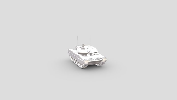 German army tank 3D Model