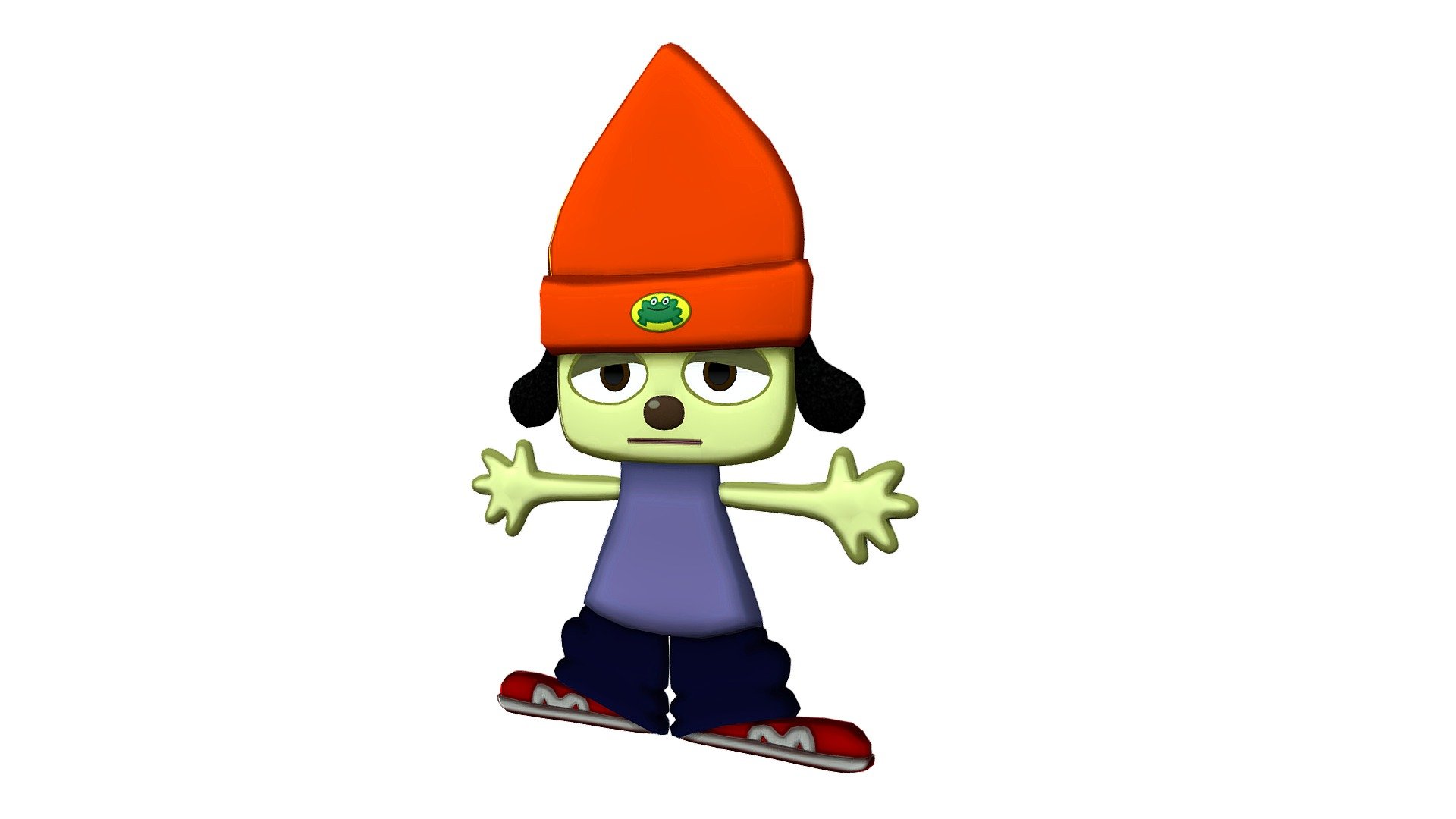 made a 3D model of the parappa the rapper mascot costume! : r/blender