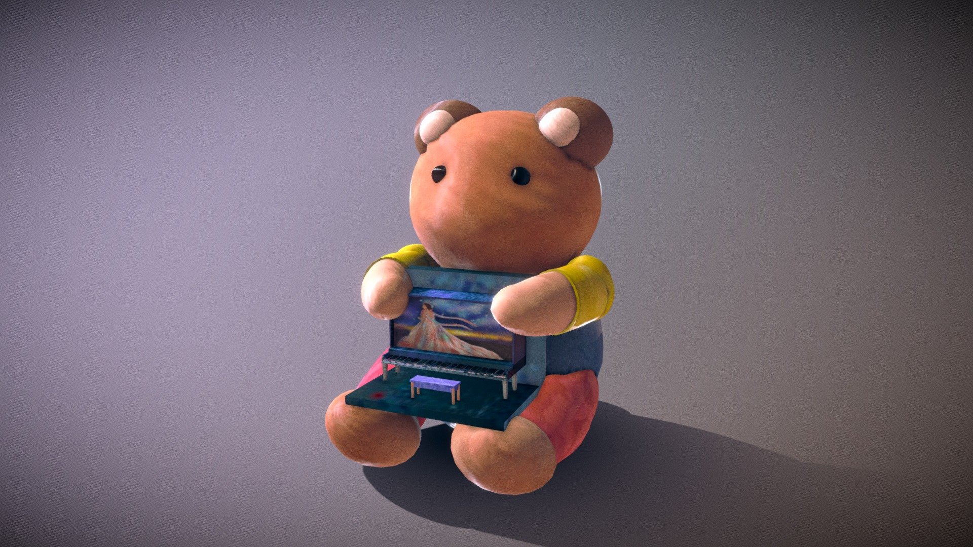 piano bear