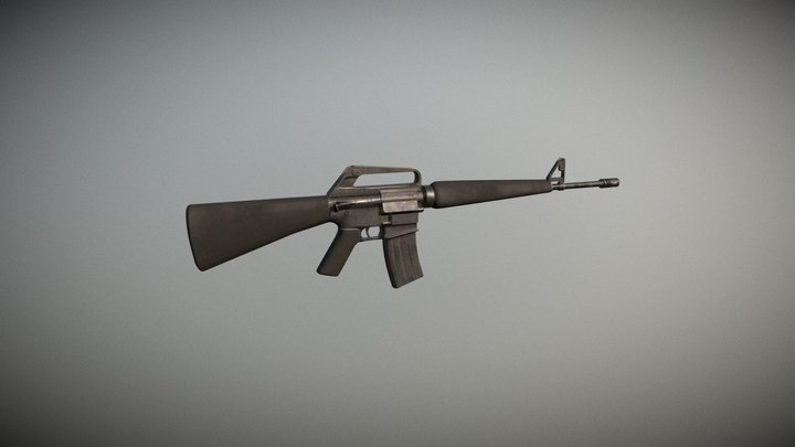 M16A1 3D Model
