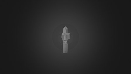 Grenade Launcher Untextured 3D Model
