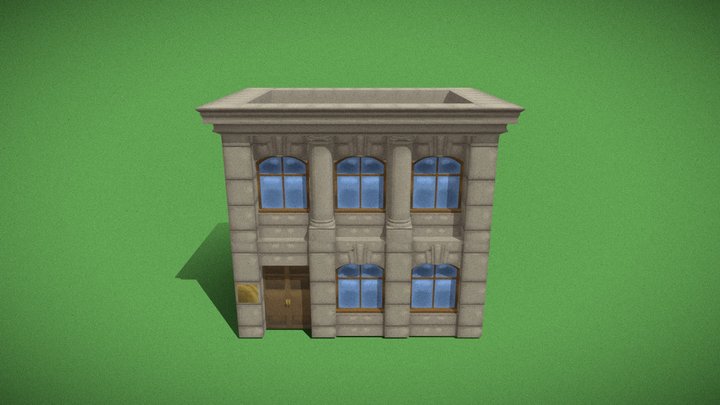 Cafe Building for Environment Project 3D Model
