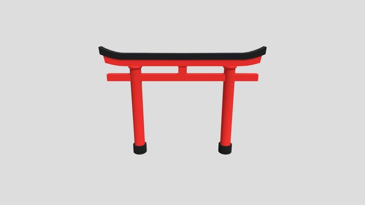 Torii Gate 3D Model