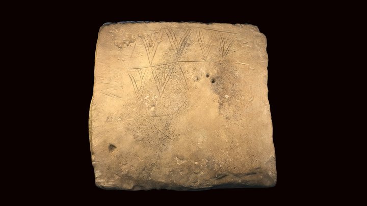 Ness of Brodgar Decorated Stone 3D Model