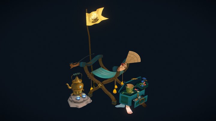 Travelling Merchant's Kit #AdventureKitChallenge 3D Model