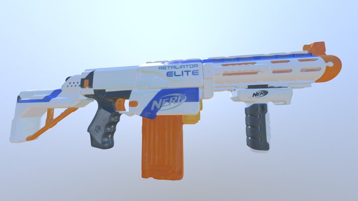 NERF N-Strike Elite Retaliator XD - Blaster 3D Model