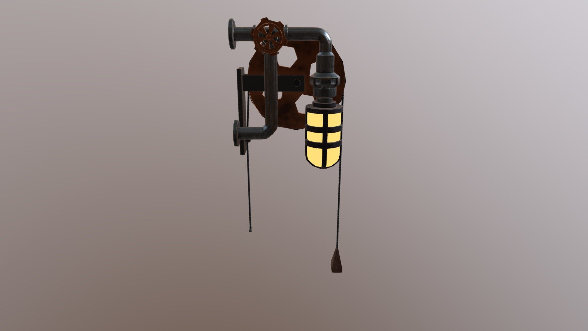 Steampunk Wall Light