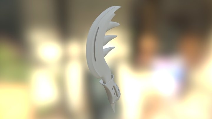 Hardsurface highpoly dagger 3D Model