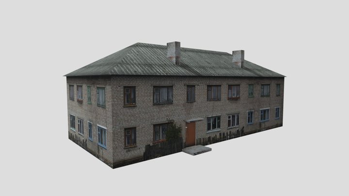 Two-storey residential building 3D Model