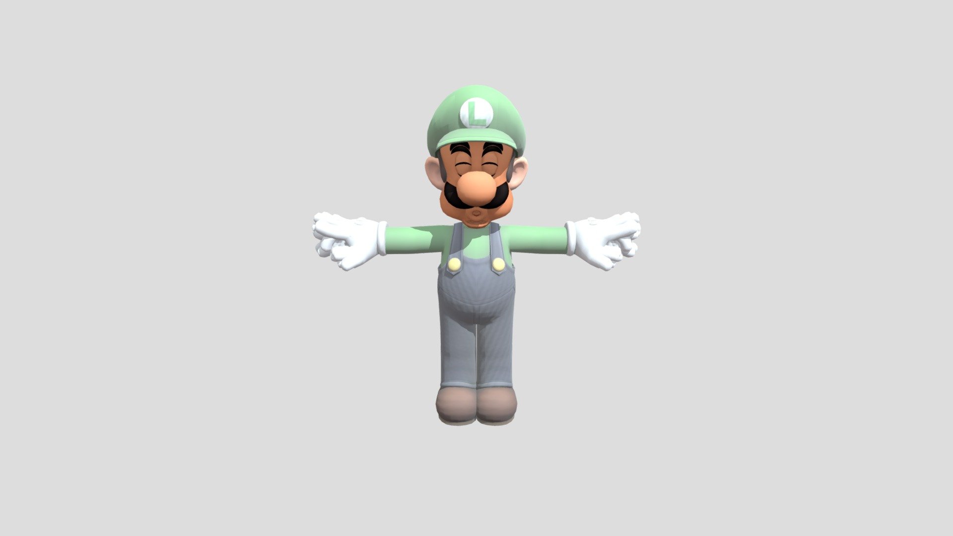 Wii U Super Mario 3d World Luigi Download Free 3d Model By Dokigerelrojito [b64ff39