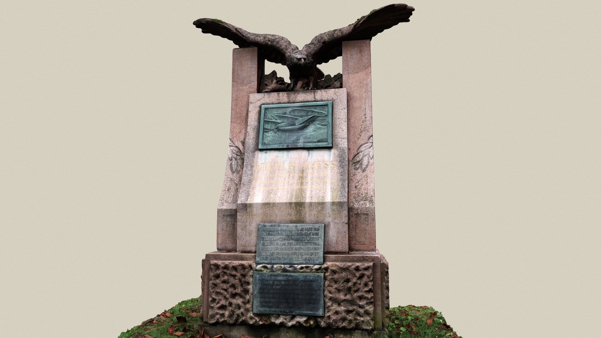 Wilhelm-Kress-Denkmal — Sketchfab embed 3D viewer