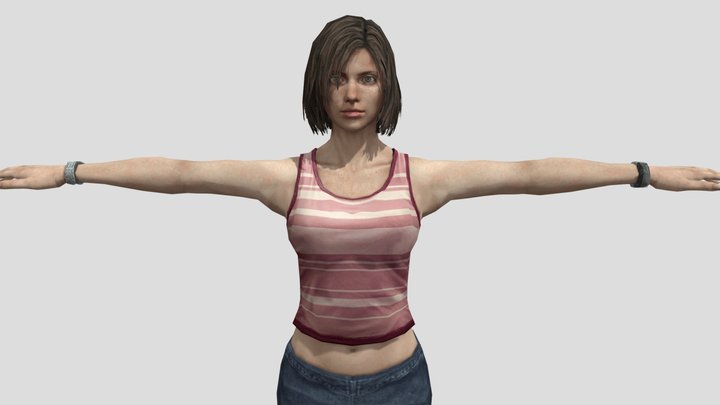 Eileen Galvin - Silent Hill 4 3D Model