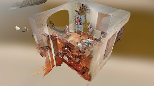 Dining Room Scan - with active 7 year old 3D Model
