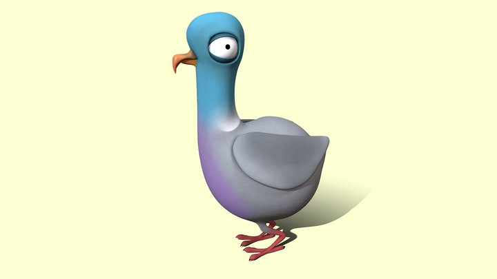 Percy Pigeon 3D Model