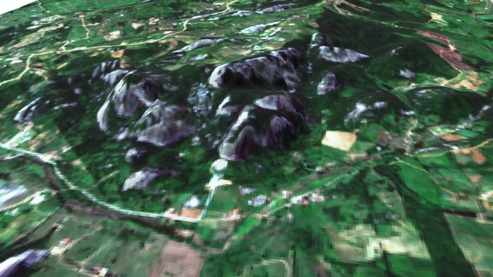 Sentinel 2 RGB 3D - Passa e Fica 3D Model