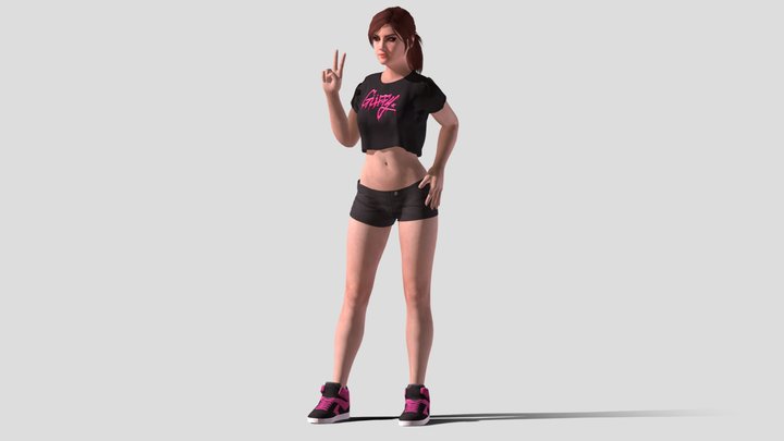 Assistant - Guffy Girl 3D Model