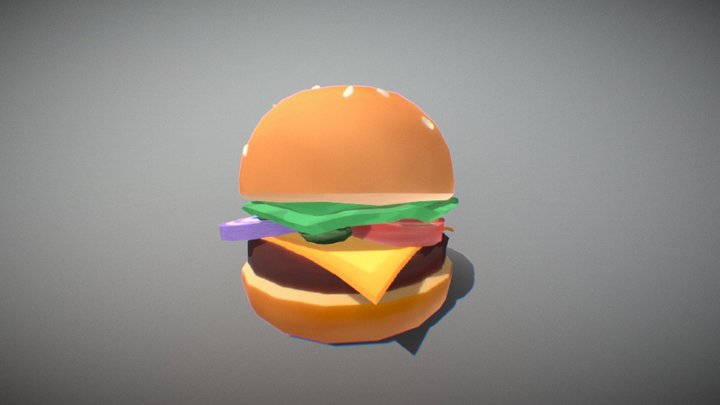 Krabby Patty 3D Model