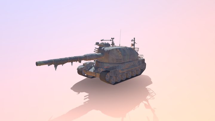 Bat Chatillon 155 58 In 3D Style – Free 3D Model STL