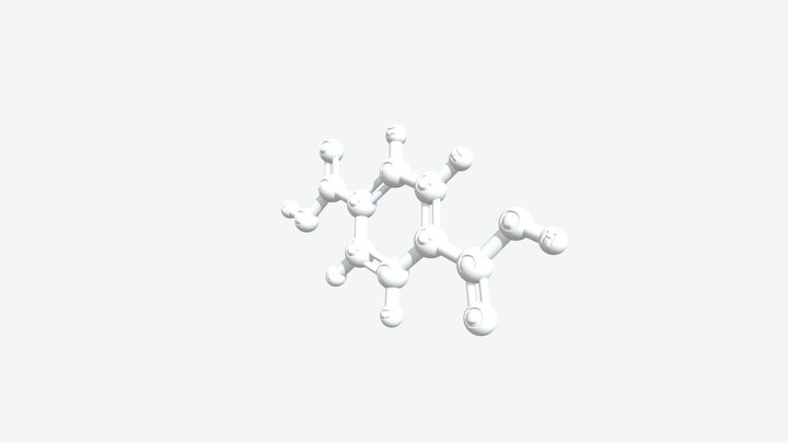 Terephthalic Acid 3D Model — CAS 100-21-0
