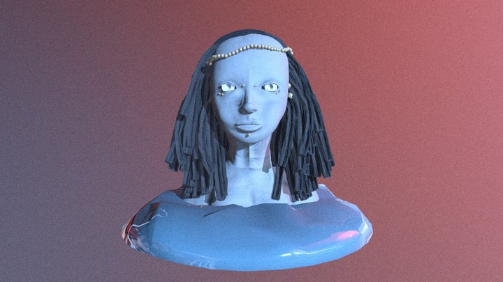 LowPoly Siren 3D Model