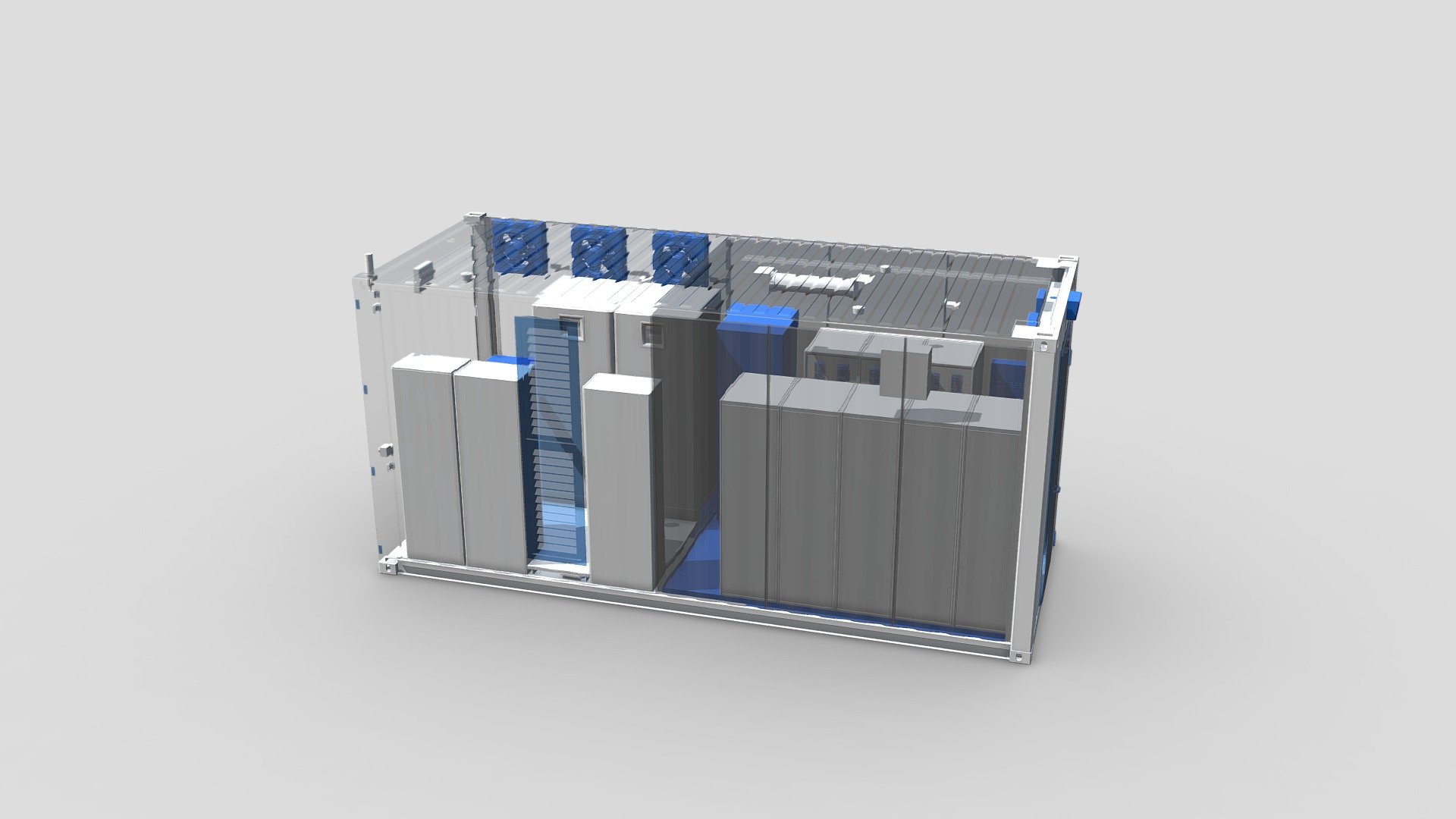 BESS 20FT Container Cooling System 3D model by [b655d06
