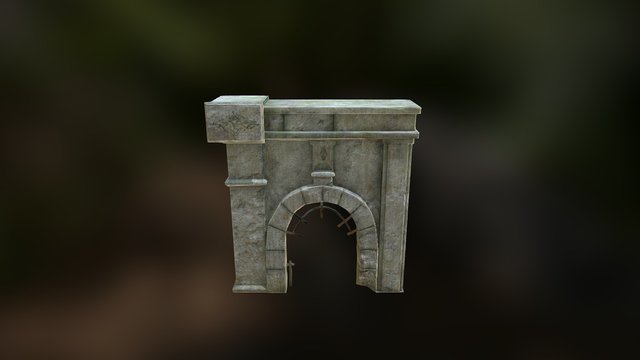 Water Gate Archway 3D Model