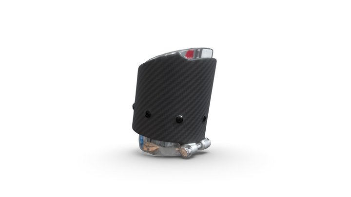 Fabspeed Carbon Fiber Exhaust Tip 3D Model