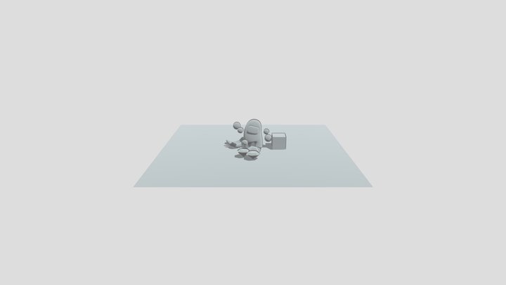 among us desenho 3D Model