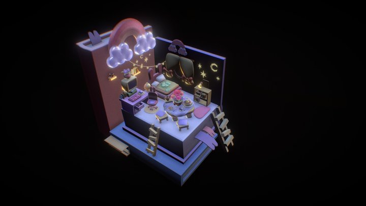 fairytale_room (night) 3D Model