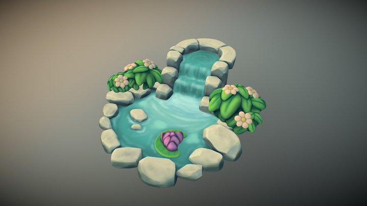Flower Pool 3D Model