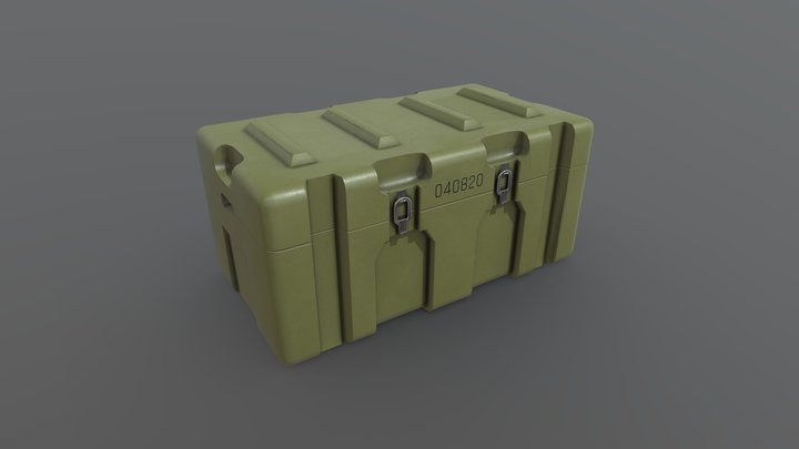 Military crate 3D Model