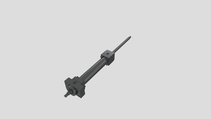 Hydraulic cylinder - mounting type A – Modèle 3D gratuit STL
