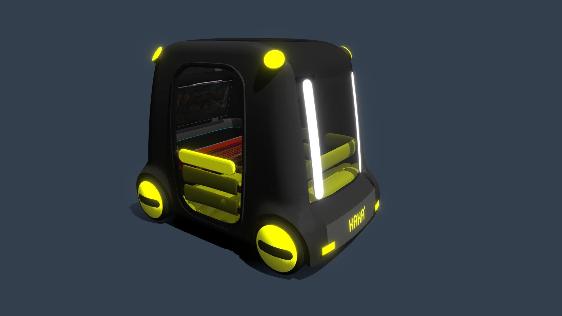 Kaka'. School bus — Sketchfab embed 3D viewer